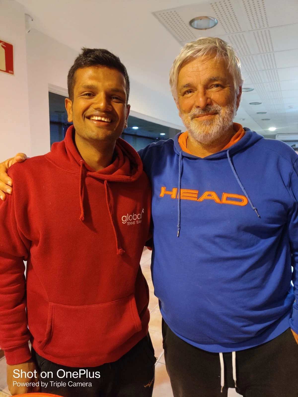 Abhiney Kumar with Jofre Porta - Spain Tennis Methodology